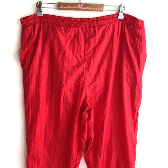 (B38) Vintage Womens Lavon Large Red Zip Up Windbreaker Jacket 90’s, NWT - Picture 9 of 15